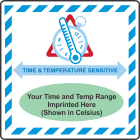 IATA Custom-Personalized Time and Temperature Label